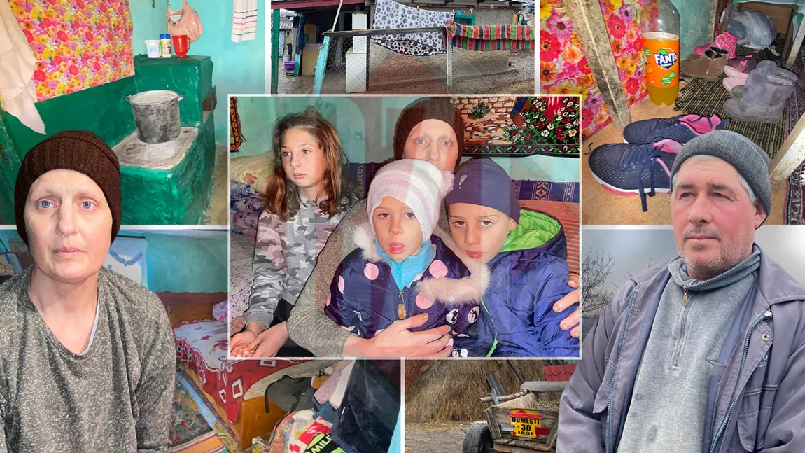 Povestea acestei familii din Iași provoacă fiori pe șira spinării! La 12 ani, Iuliana are grijă de frați și de mama imobilizată la pat, cu cancer în fază terminală. Micuții trăiesc într-o sărăcie inumană, dar se mulțumesc cu acadele și ceva de încălțat - FOTO/VIDEO
