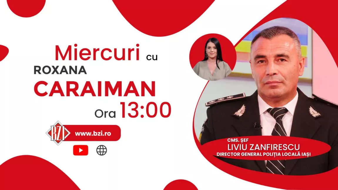 LIVE VIDEO - Cms. șef Liviu Zanfirescu, director general Poliția Locală Iași, discută la BZI LIVE despre acțiunile prin care instituția asigură sărbători liniștite ieșenilor