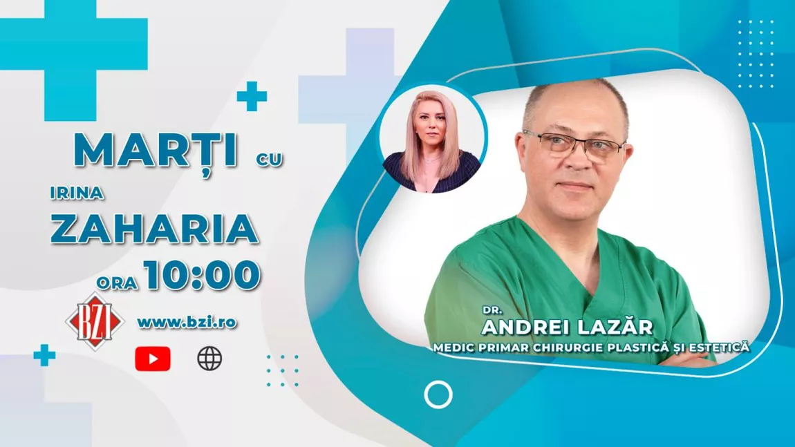 LIVE VIDEO - Dr. Andrei Lazăr, chirurg plastician şi estetician, vine în platoul BZI LIVE să discute despre întreținerea procedurilor estetice - FOTO