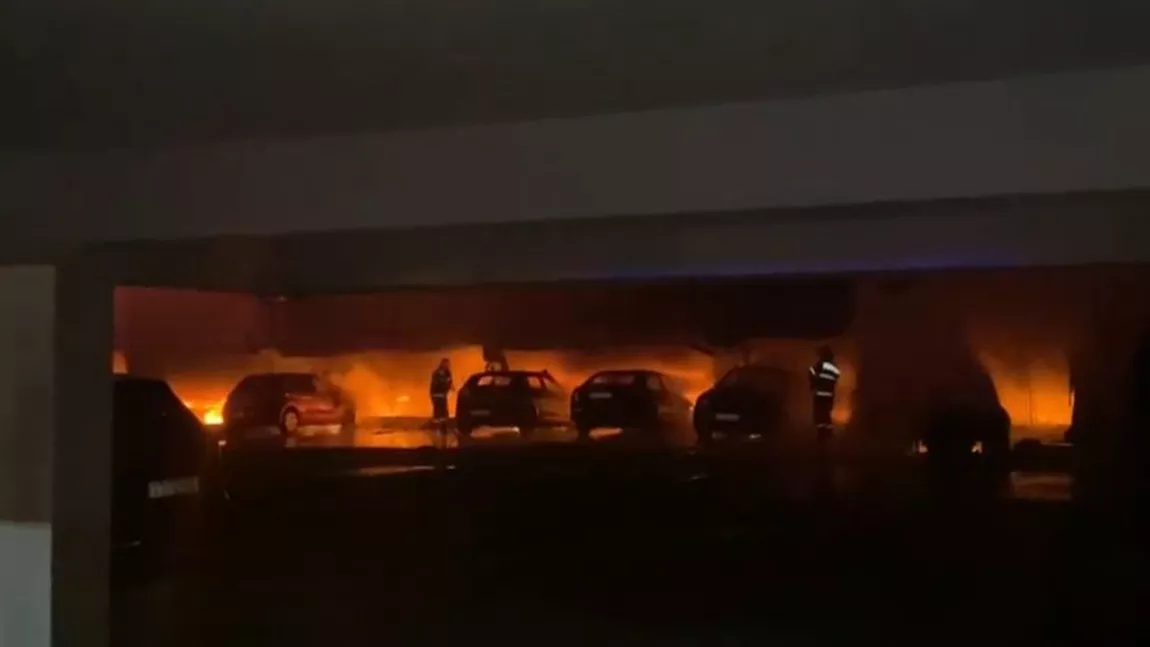 Doi minori au provocat incendiul puternic din Constanța, unde 37 de mașini s-au făcut scrum - FOTO, VIDEO