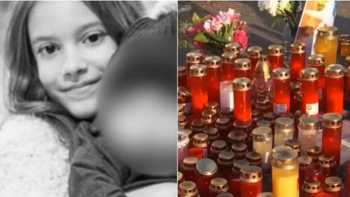 Imaginile durerii în București după ce o mașină de poliție a spulberat două fetițe! Altar de flori în locul în care Raisa a fost omorâtă - FOTO