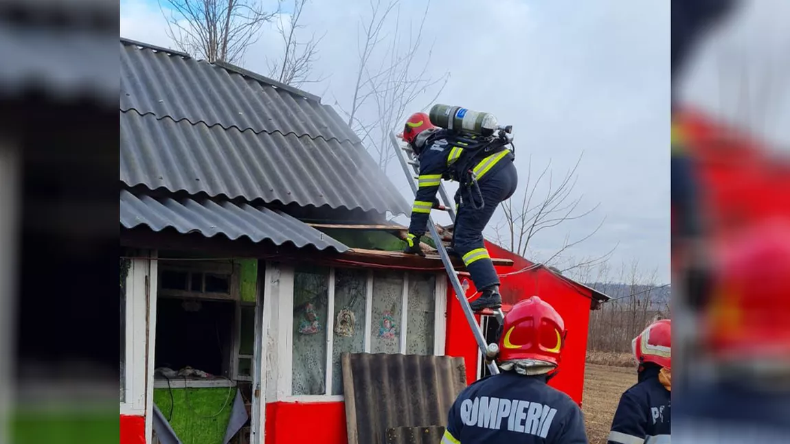 Incendiu la o casă dintr-o localitate din Iași! Doi copii au fost salvați din flăcări și transportați de urgență la spital - FOTO, UPDATE