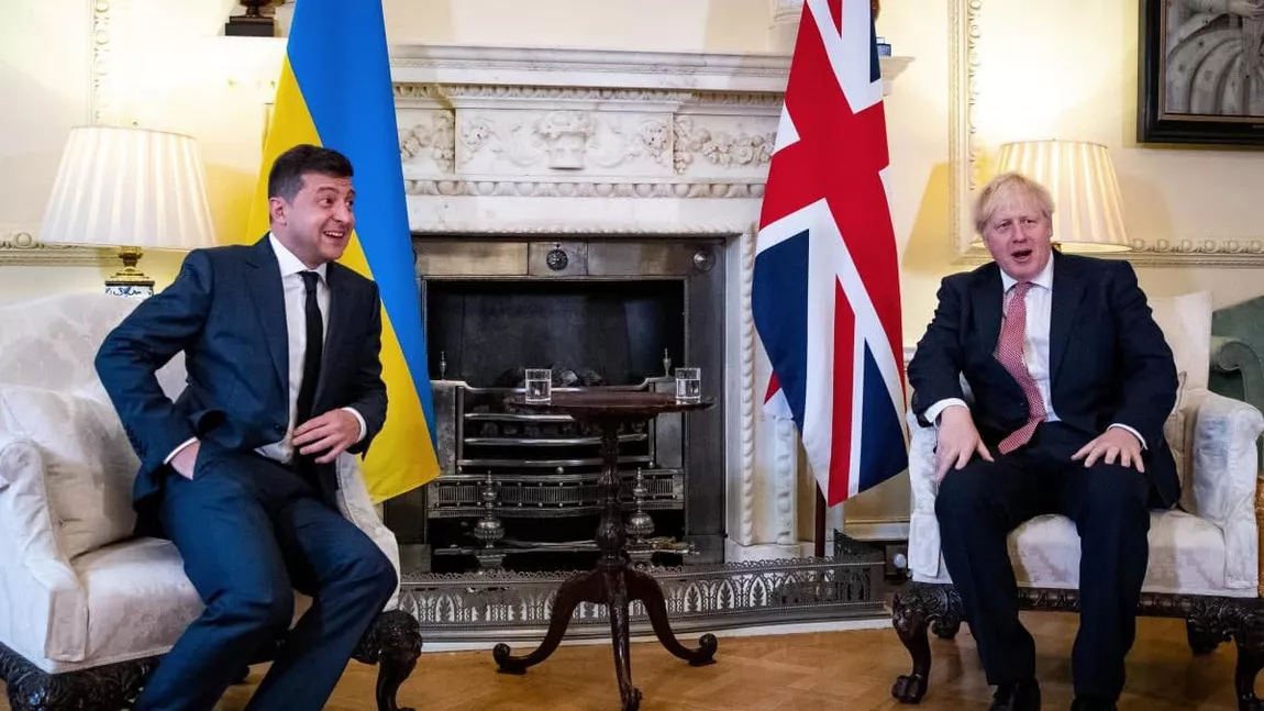 Premierul britanic Boris Johnson, în vizită la Kiev. Ce a discutat cu președintele Ucrainei