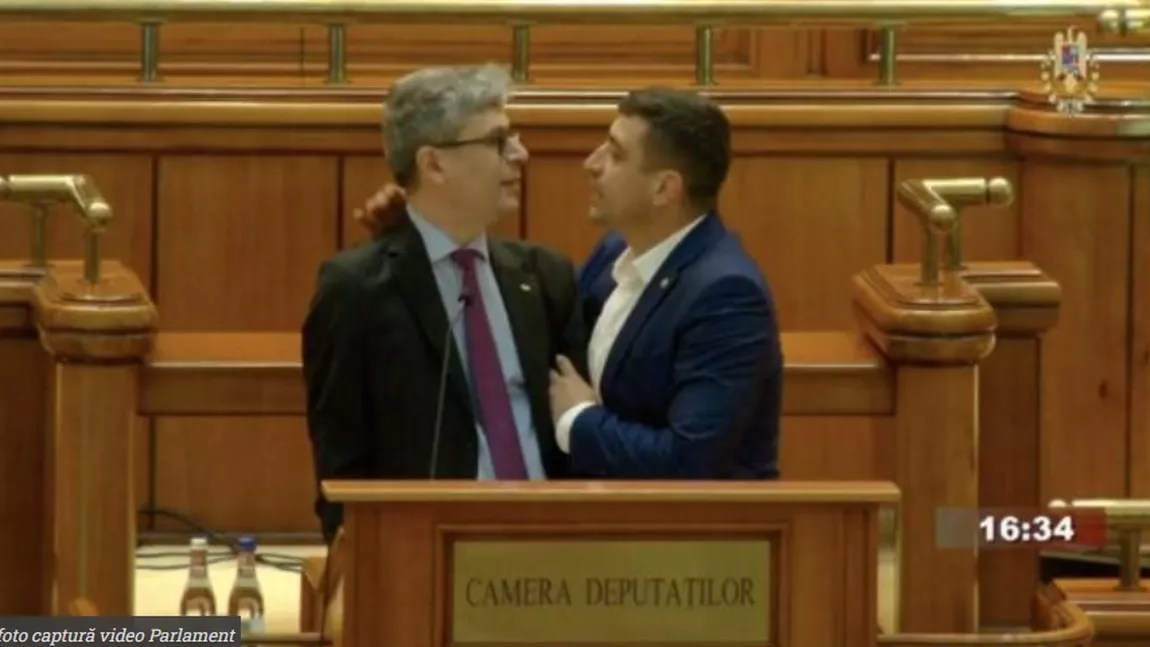 George Simion, scandal cu ministrul Energiei în timpul ședinței de plen: „Ești un hoț!”. Dezbaterea, suspendată - LIVE VIDEO