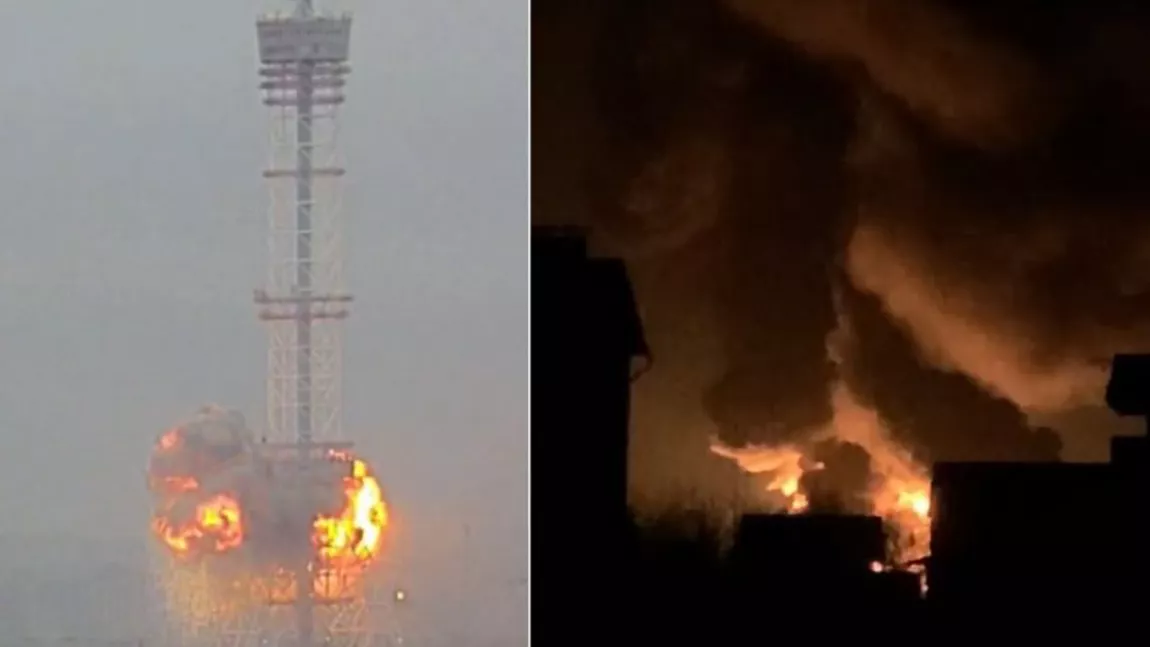 Explozie devastatoare în orașul Chuguev, de lângă Harkov - VIDEO