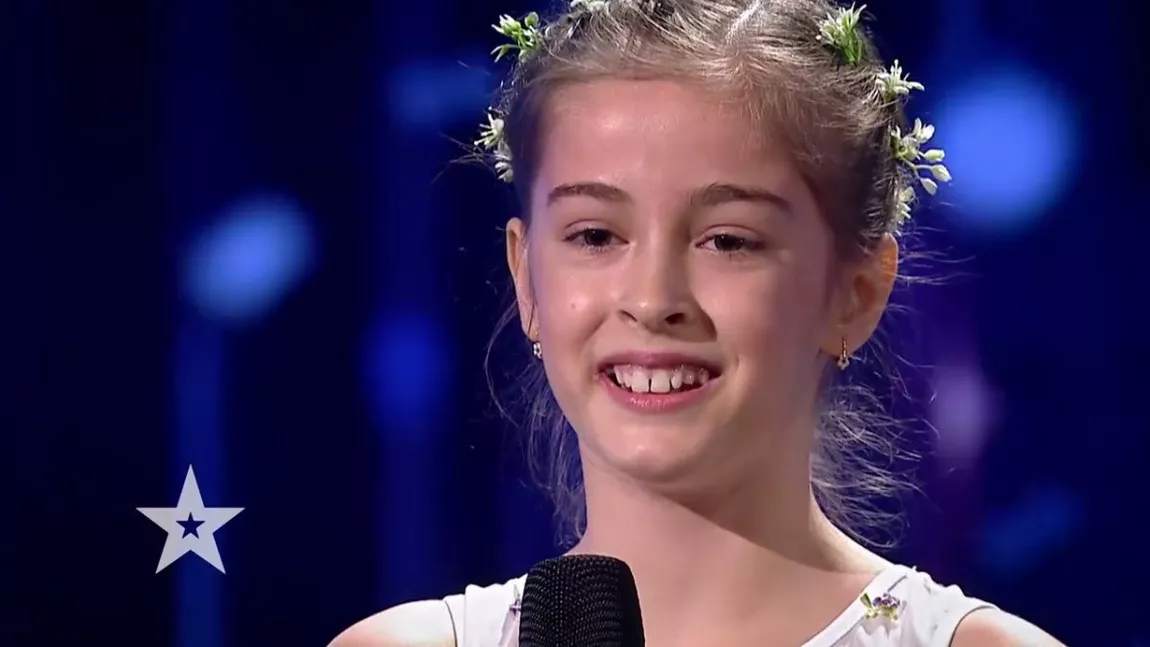 Ea este viitoarea Nadia Comăneci! Cine este Gabriela Dincă, micuța gimnastă care a primit Golden Buzz la Românii au talent