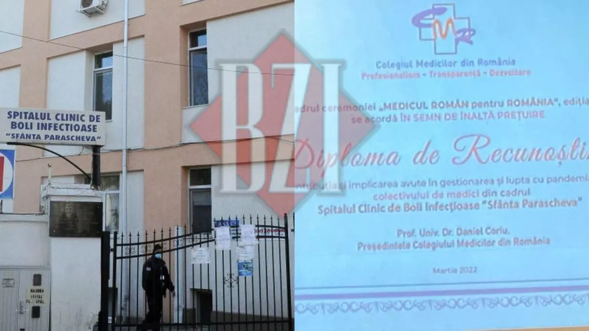 Spitalul de Boli Infecţioase din Iași și toate celelalte spitale din județ au fost premiate de Colegiul Medicilor din România pentru contribuția și implicarea avută în gestionarea și lupta cu pandemia Covid-19 - GALERIE FOTO