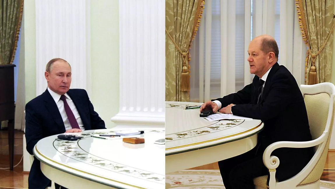 Vladimir Putin a discutat la telefon timp de o oră cu Olaf Scholz