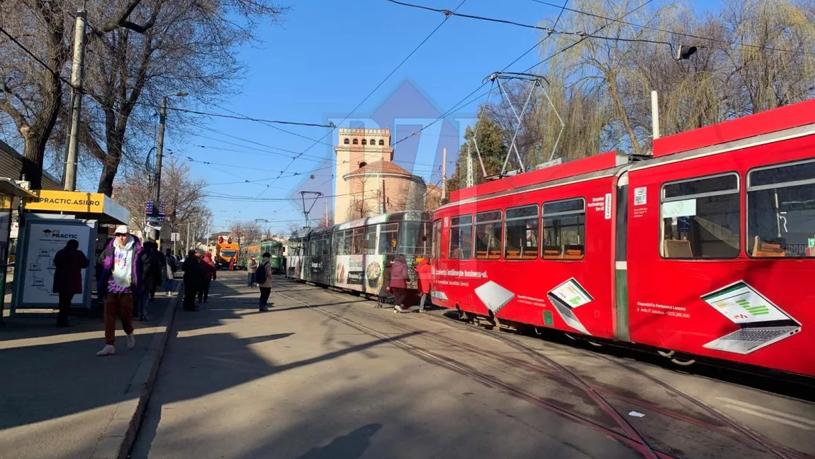 Un tramvai s-a defectat în zona Tg. Cucu din Iași - FOTO/UPDATE