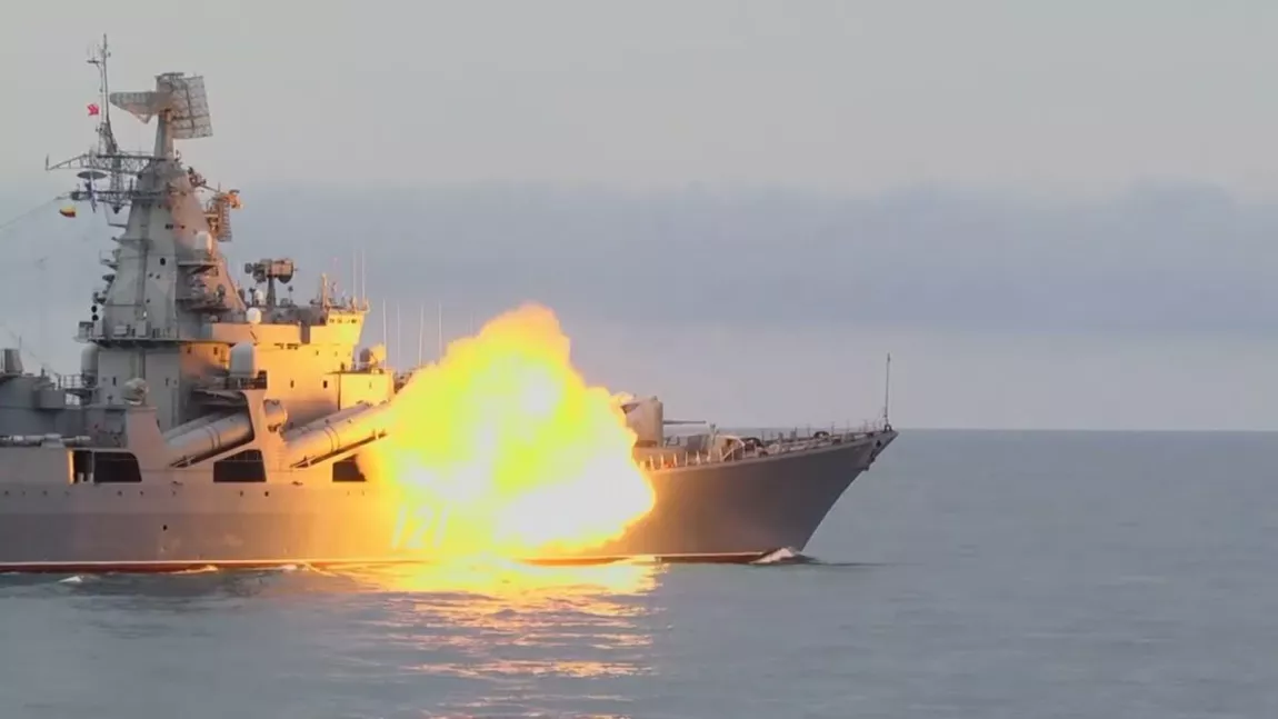Ucrainenii anunță că au lovit Moskva, nava amiral a marinei ruse de război