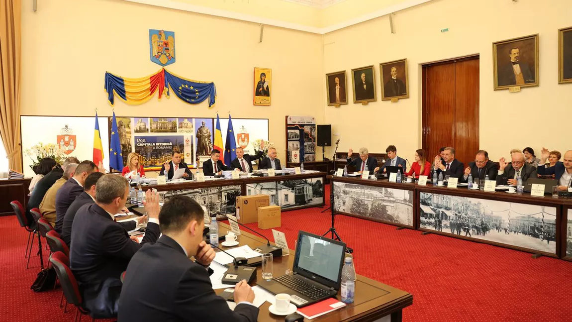 Ședință la Primăria Iași! Consilierii locali vor aproba noul regulament pentru parcările din oraș - LIVE VIDEO
