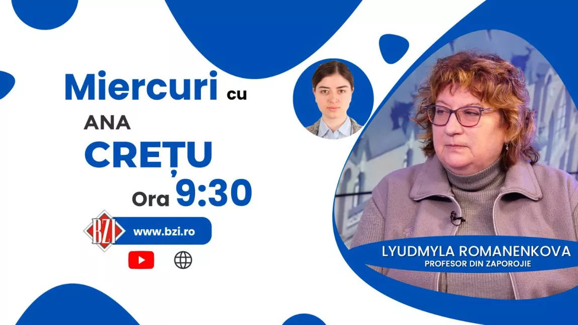 LIVE VIDEO - Profesoara Lyudmyla Romanenkova, directorul instituției de învățământ „Florence“ din Ucraina, discută în emisiunea BZI LIVE despre situația din Zaporojie și cum a fugit din calea războiului - FOTO
