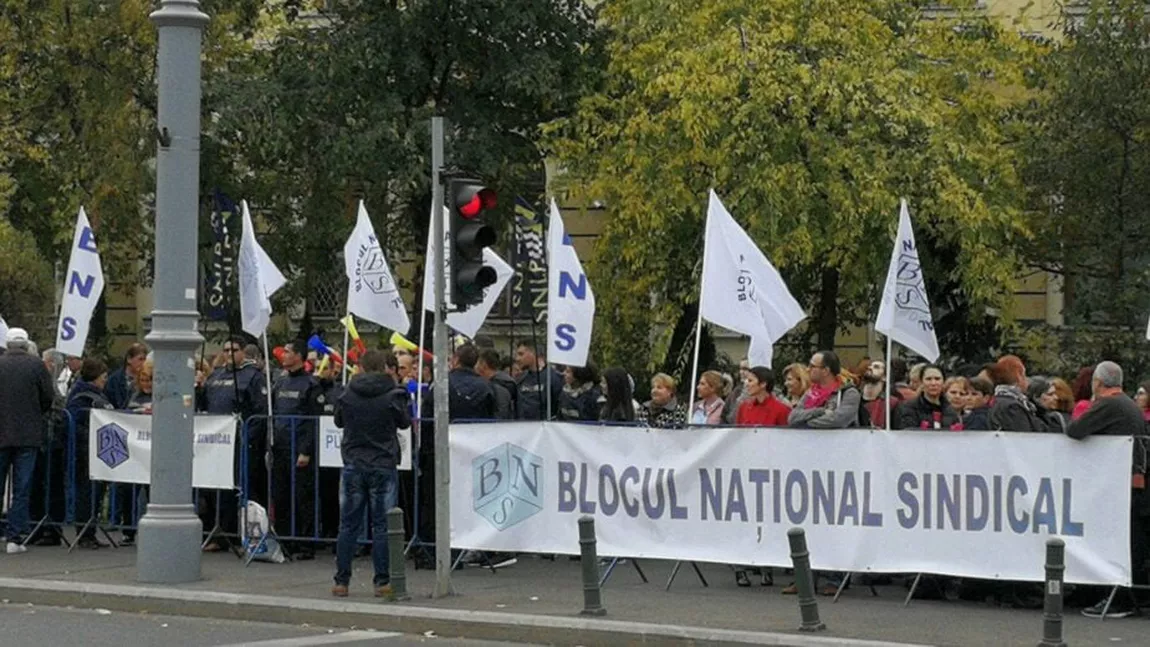 Protest în Capitală, organzizat de Blocul Naţional Sindical. Sunt aşteptaţi peste 5.000 de persoane