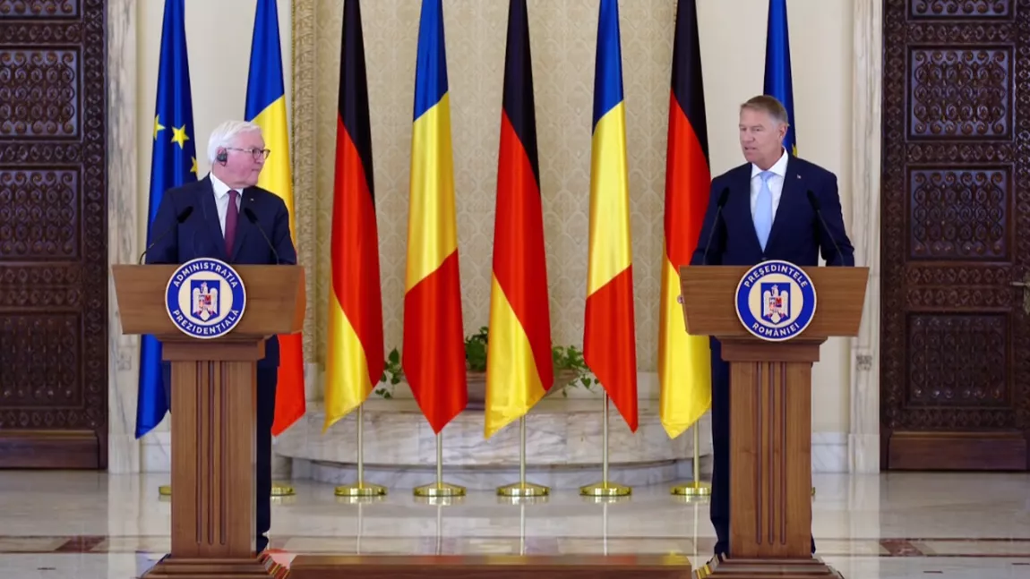 Președintele României, Klaus Iohannis, și președintele Republicii Federale Germania, Frank-Walter Steinmeier, declarații comune - LIVE VIDEO