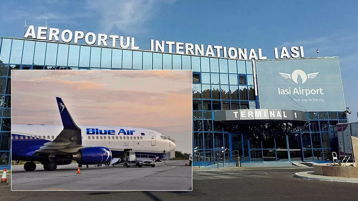 Veste proastă pentru ieșeni! Ce decizie dură a luat Blue Air în legătură cu niște zboruri de la Aeroportul Internațional Iaşi