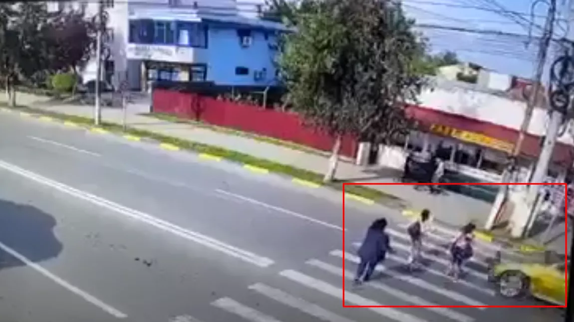 Accident rutier în Galaţi. Două fete, lovite pe trecerea de pietoni de un BMW - FOTO, VIDEO