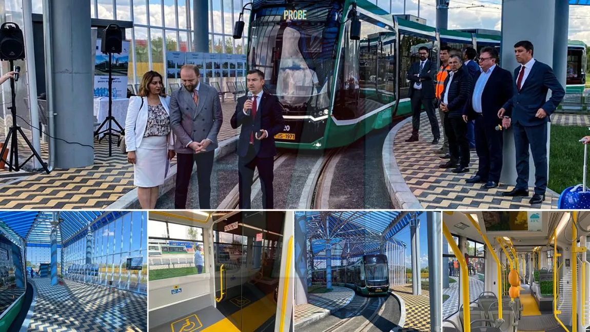 Inaugurare a Centrului Intermodal Țuțora și a tramvaielor Bozankaya! Mihai Chirica: „Tramvaiele vechi urmează să fie retrase și casate” – GALERIE FOTO