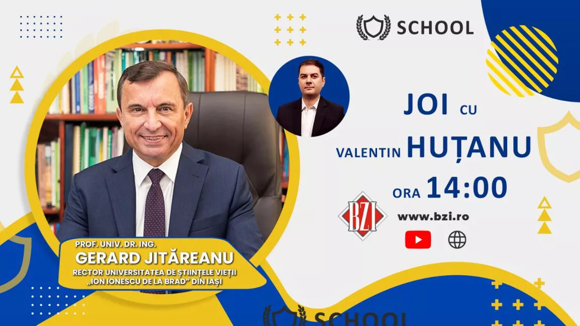 LIVE VIDEO - Totul despre Admiterea 2022 la USVIași, secetă şi care va fi producţia agricolă anul acesta în România, alături de prof.univ.dr.ing. Gerard Jităreanu, rector USVIași - FOTO