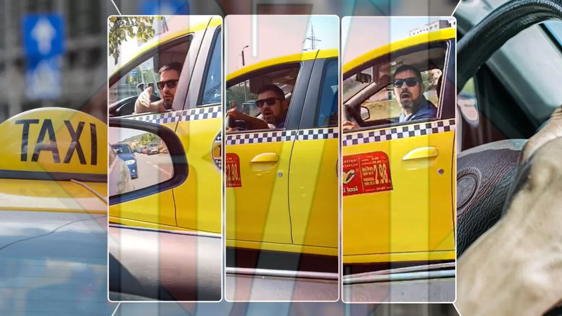 Un taximetrist recalcitrant, acuzat de șicanare în trafic, la Iași! „Tăntălăule, mă filmezi?” – VIDEO