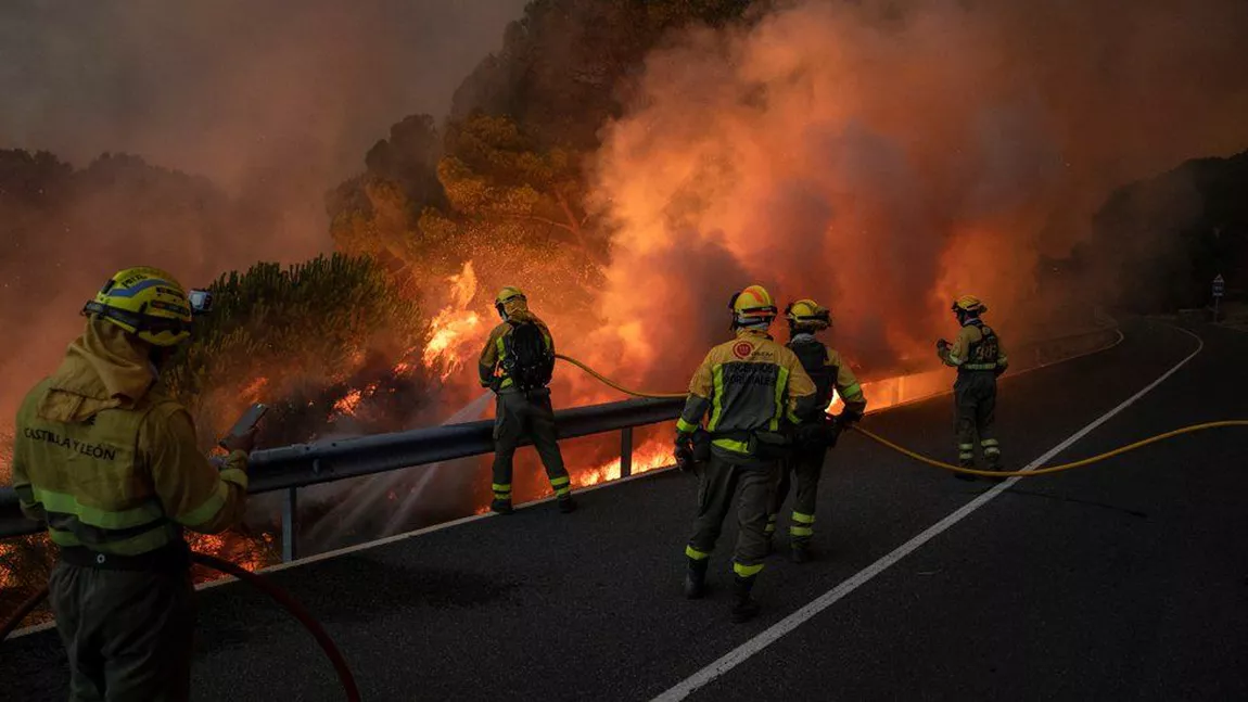 Record de căldură în Europa unde există puternice incendii de vegetație