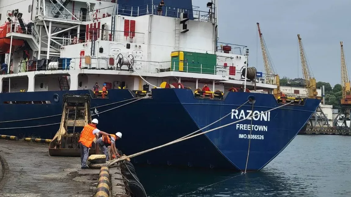 Prima navă cu cereale a părăsit portul ucrainean Odesa și se îndreaptă spre Liban