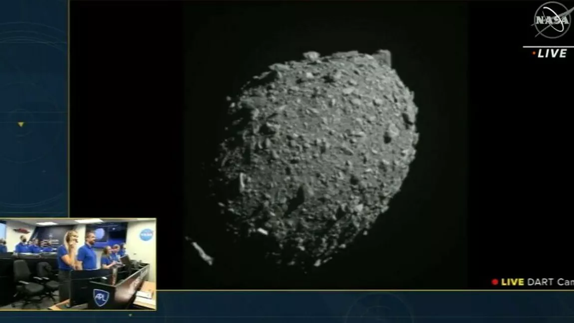 Asteroid lovit de un vehicul NASA. Traiectoria i-a fost deviată pentru a preveni un pericol pentru Terra - FOTO, VIDEO
