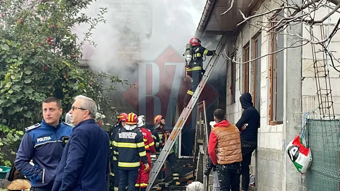 Un bărbat imobilizat la pat a ars de viu într-un incendiu la o casă din județul Iași. Pompierii intervin de urgență - EXCLUSIV/FOTO, VIDEO, UPDATE