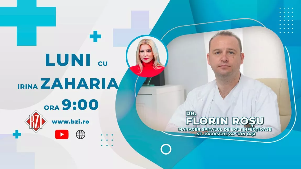 LIVE VIDEO - Dr. Florin Roșu, managerul Spitalului de Boli Infecțioase „Sfânta Parascheva