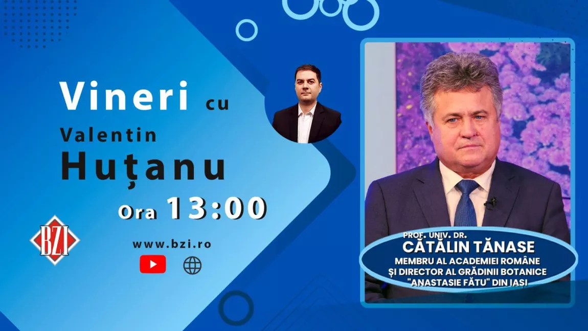 LIVE VIDEO - Ediţie BZI LIVE despre cel mai aşteptat eveniment al toamnei la Iaşi, alături de prof. univ dr. Cătălin Tănase, director al Grădinii Botanice „Anastasie Fătu” Iaşi - FOTO