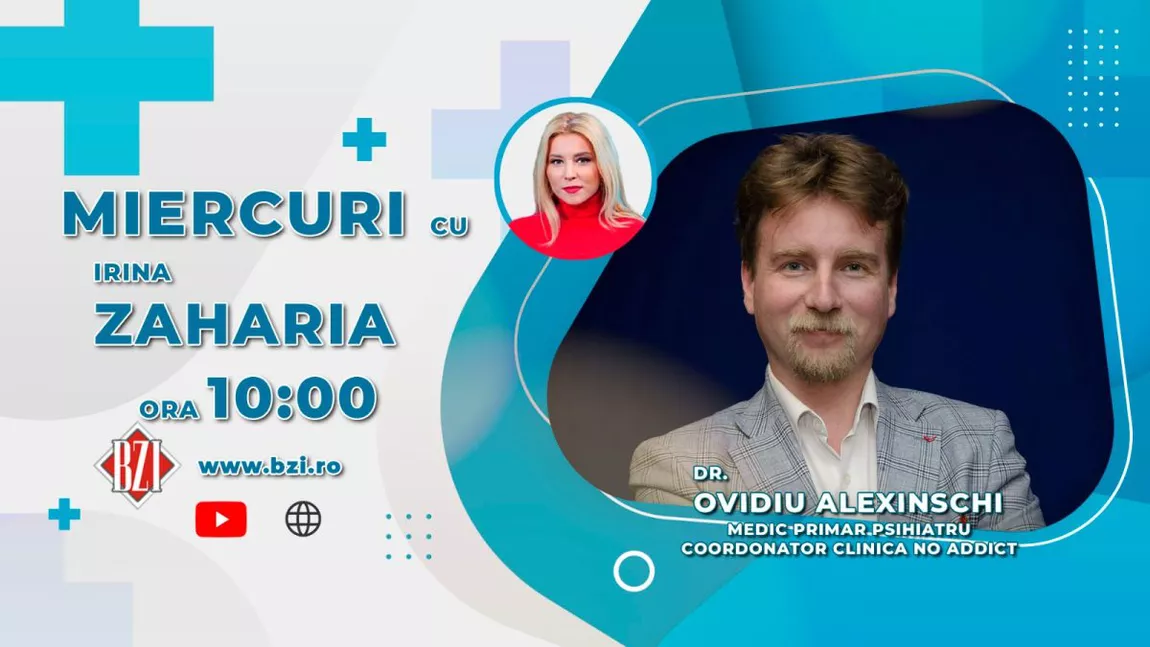 LIVE VIDEO - Dr. Ovidiu Alexinschi, medic primar psihiatru, coordonatorul Clinicii No Addict, discută în emisiunea BZI LIVE despre adicţiile tinerilor, jocurile de noroc, alcool și droguri - FOTO