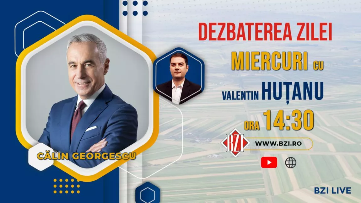 LIVE VIDEO - Călin Georgescu, într-o ediţie specială „Dezbaterea Zilei”, la BZI LIVE