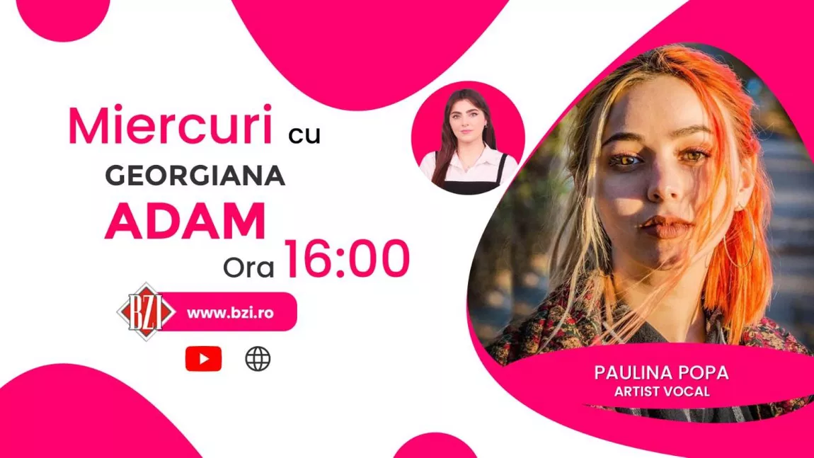 LIVE VIDEO - Dragoste pentru muzică! Paulina Popa, artist vocal, povestește pentru BZI LIVE despre primii pași în carieră - FOTO