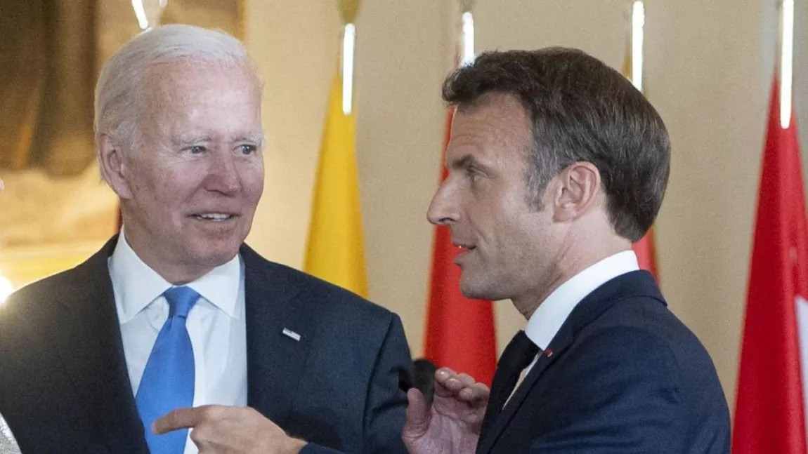 Joe Biden l-a primit pe Emmanuel Macron la Casa Albă. Preşedintele francez: „Trebuie să redevenim fraţi de arme”