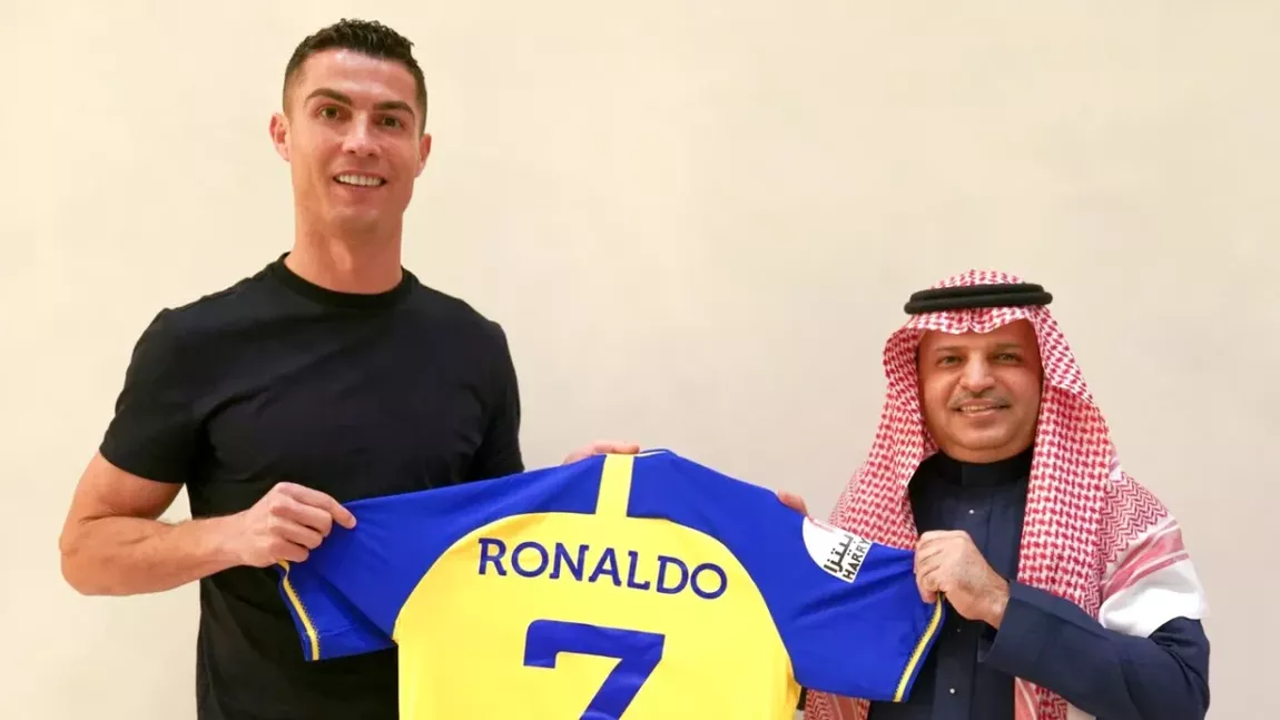 Cristiano Ronaldo, gafe în conferința de prezentare la Al Nassr. Superstarul portughez a confundat Arabia Saudită cu Africa de Sud