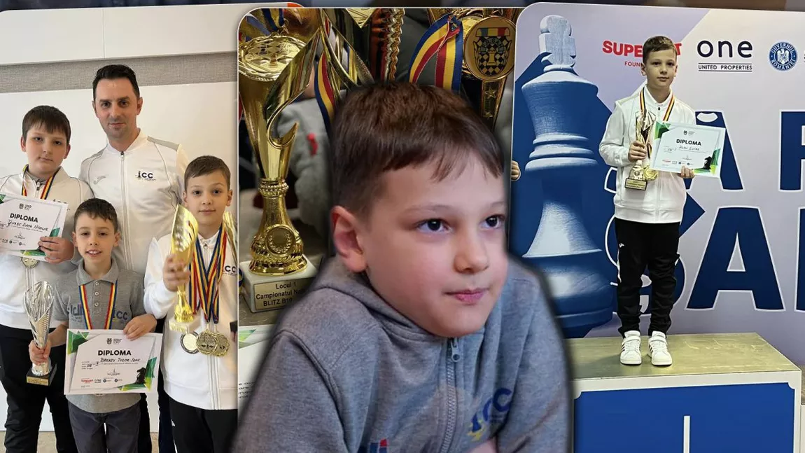 Șahul nu mai are secrete față de el. La vârsta de zece ani a câștigat două medalii de aur și titlul de campion național la șah: „Am urcat pe podium la toate probele” - FOTO