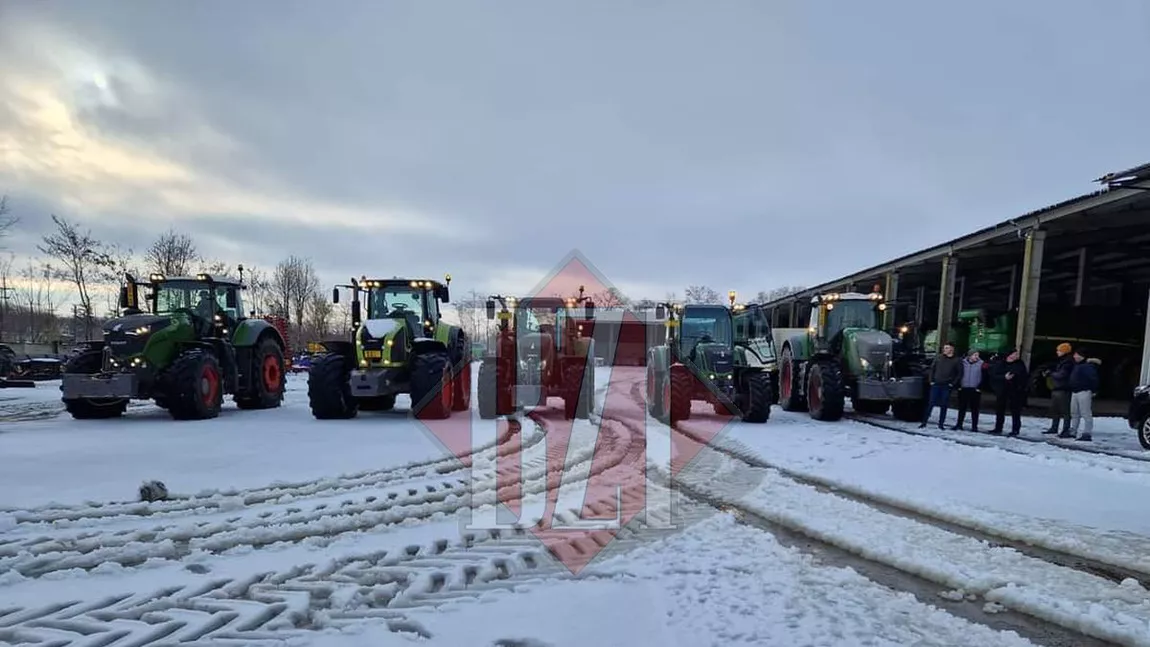 Fermierii din Iași și din întreaga țară protestează! Sute de vehicule și utilaje agricole au ieșit în stradă - UPDATE, FOTO, VIDEO