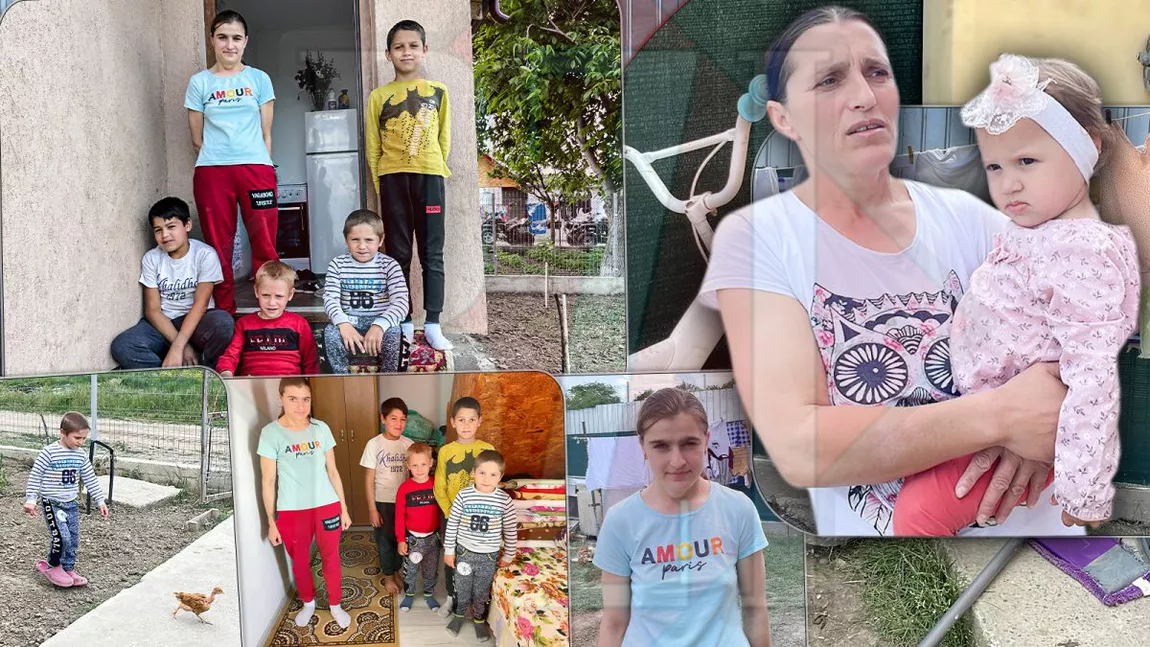 Drama prin care trece mama a opt copii îți poate provoca fiori pe șira spinării. Frica de cei 14 cumnați nu o lasă să doarmă: „Am fost bătută cu pumnii” - GALERIE FOTO