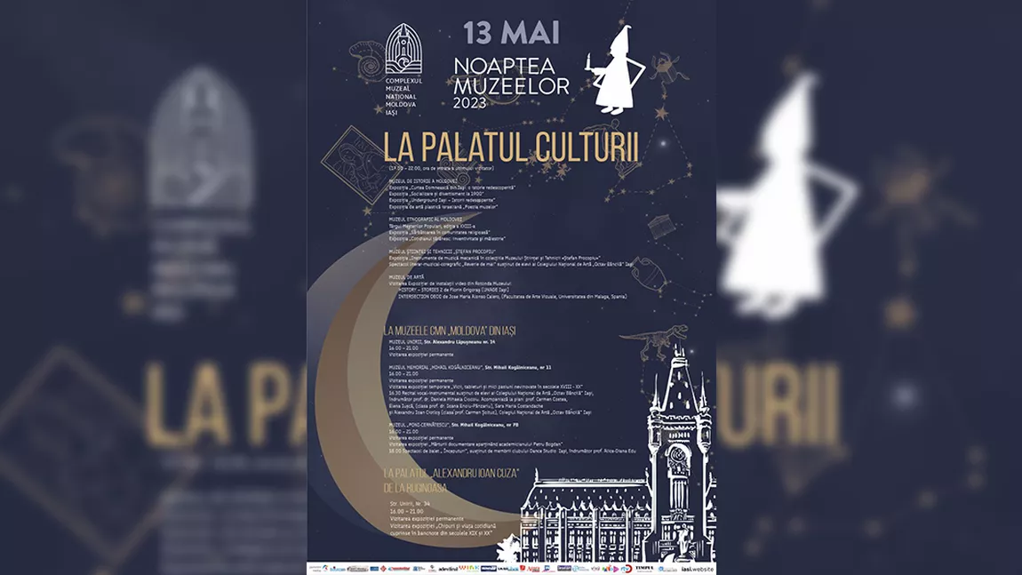 Evenimentul european Noaptea Muzeelor, ediția a XIX-a, sărbătorit la Iași