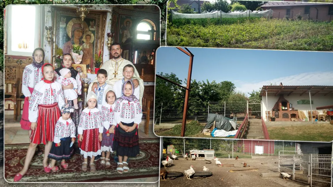 Un preot din Iași își crește cei nouă copii ca pe vremuri! Toți trăiesc la casa parohială: „Avem șapte fete și doi băieți și este posibil să avem și mai mulți copii în viitor” – GALERIE FOTO