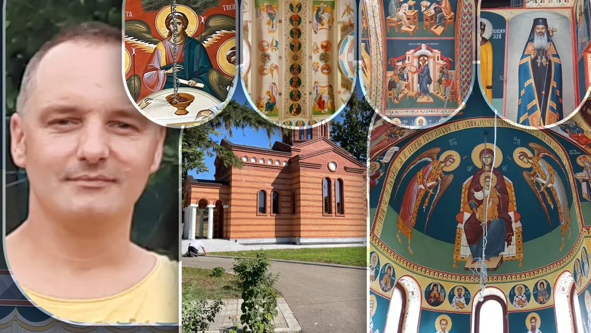 Un pictor de icoane cu o vastă experiență în domeniu pictează mai multe biserici din Iași - GALERIE FOTO