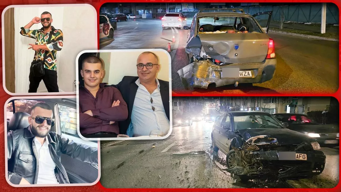 Figuri de interlop în centrul Iașului în urma unui accident rutier! Fiul unui afacerist a făcut prăpăd pe Sfântul Lazăr: „Nu cred că supraviețuia, scaunele noastre s-au rupt de la impact” - FOTO