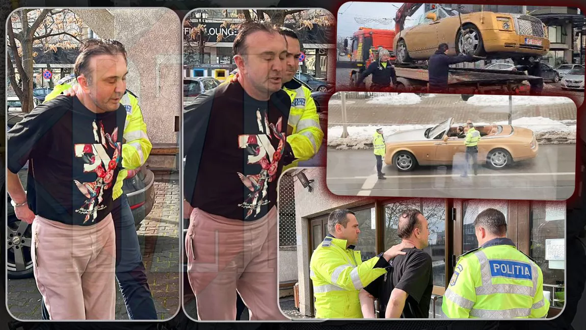 Din Rolls Royce-ul decapotat, în Loganul poliției, încătușat! Afaceristul Sorin Rotariu a ajuns în fața judecătorilor după ce a comis mai multe infracțiuni la volanul bolidului. Imagini în EXCLUSIVITATE/VIDEO