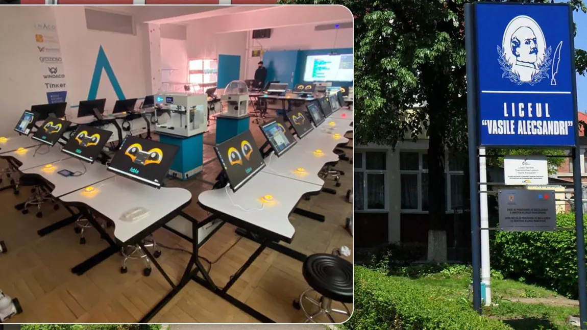 Colegiul Național „Vasile Alecsandri” Iași înființează două laboratoare inteligente digital integrate, prin proiectul PNRR, intitulat „SmartLab – Inovații și resurse pentru un învățământ performant” - FOTO