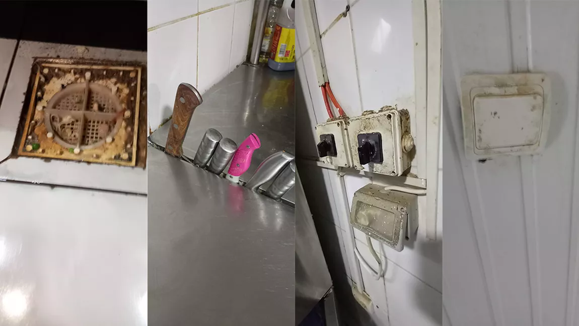 Gândaci și mizerie de nedescris în cunoscutul restaurant La CAO din Iași - FOTO, VIDEO