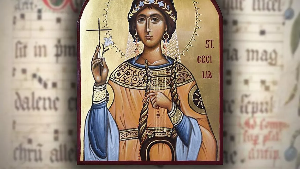 Acatistul Sf. Cecilia. Sfânta Cuvioasă care ajută fetele să-și găsească jumătatea, protectoarea femeilor credincioase și a muzicienilor