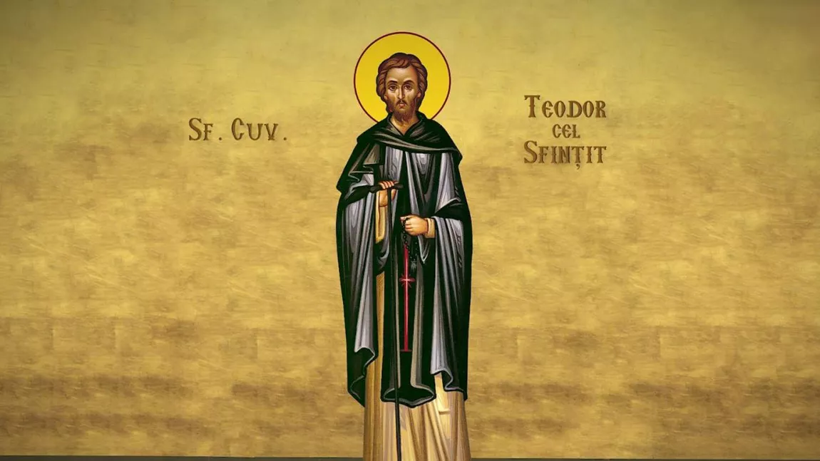 Creștinii ortodocși îl sărbătoresc, astăzi, pe Sfântul Teodor cel Sfințit! Ce rugăciune se poate rosti în această zi