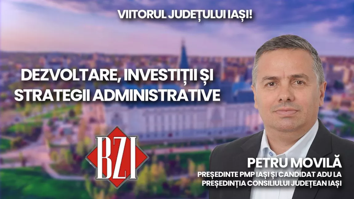 LIVE VIDEO - Candidatul ADU la CJ Iaşi, liderul PMP Iaşi Petru Movilă, într-o nouă ediţie BZI LIVE