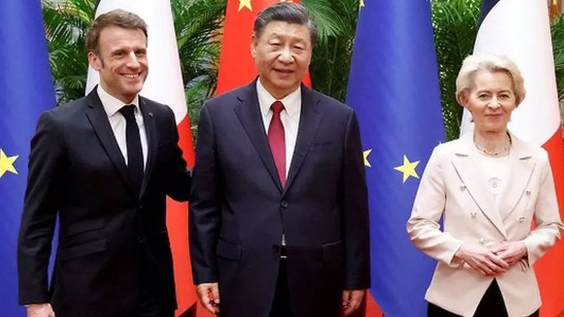 Ursula von der Leyen și Macron, întâlnire cu Xi Jinping: „Europa nu poate accepta astfel de practici”