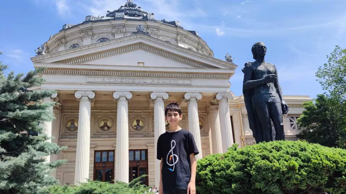 Camil Tiron, la 13 ani, scrie partituri pentru o orchestră întreagă, compune două simfonii și se înscrie în campania „100 de tineri pentru dezvoltarea România”