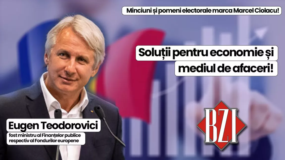 LIVE VIDEO - Eugen Teodorovici, fost ministru al Finanțelor publice respectiv al Fondurilor europene abordează, doar la BZI LIVE, cele mai importante și fierbinți subiecte